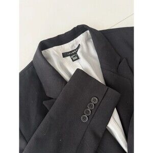 Louben Black Blazer 12 Canada single breasted 1 Button preppy academia Peak